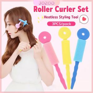 Jozoo 3Pcs/pack Roller Curler Set Curling Rod Hair Salon Perm Hair Tools Heatless Styling Tool