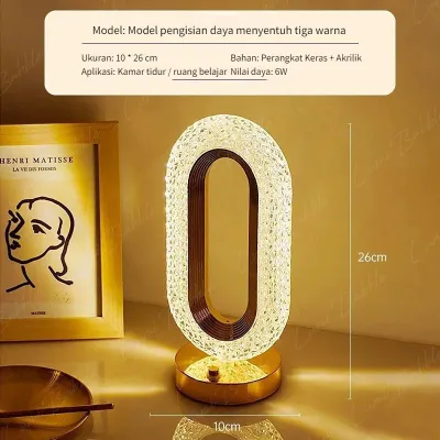 Tiga Bintang Warna Mata Oval Dekorasi Romantis Untuk Ruang Tamu Lampu Tidur Lampu Baca Dan Lampu Meja.