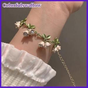Colorfulswallow Cổ Điển Pháp Thiết Kế Mori Lily của Thung Lũng Vòng Đeo Tay Ngọc Trai Handmade Đồ Trang Sức Thời Trang Loạt Rừng Vòng Đeo Tay Cho Phụ Nữ Đồ Trang Sức
