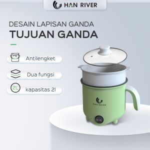 Han River Panci Listrik 450watt panci listrik serbaguna 18cm