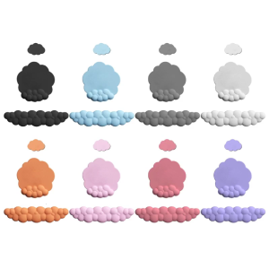 3PCS Palm Rest Set Cute Cloud Keyboard Mouse Wrist Support Mouse Pad Silicone PU Wrist Pads Kit Memory Foam Keyboardist
