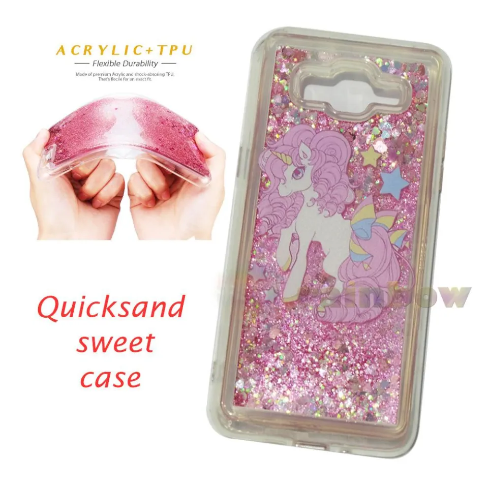 Rainbow Silikon Case Samsung Galaxy J7 J700F Unicorn Quicksand