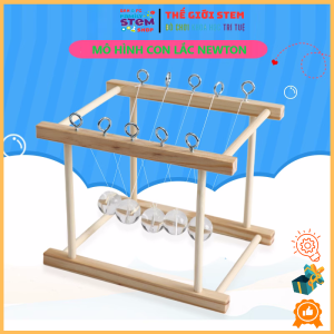 Bộ lắp ráp STEM: Mô hình Con Lắc Newton - Đồ chơi giáo dục khoa học sáng tạo cho bé thỏa thích sáng tạo. STEMSANPI