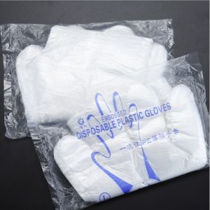 100 PCS Clear Transparent Disposable HDPE Plastic Gloves Glove One Size Fits Most Food Safe Handling Hygiene Virus Sarung Tangan
