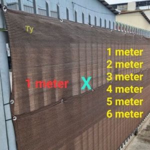 140gsm Brown Privacy Net Backyard Shade Anti UV Shade Fence Sun Shade Mesh Balcony Shade Net Screen Balcony Garden Fence Tianyi Hardware