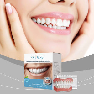 new Denture Set For Daily Use - enhances daily smile aesthetics boosts confident smiles made of comfortable material dentures Free Shipping