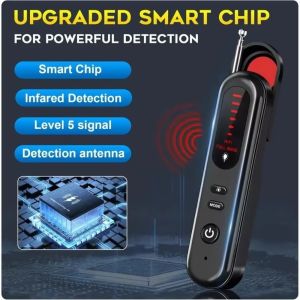 HEFEI Infrared Scanning Tracker Detector Portable Signal Detection Eavesdropping Detector Professional Anti-Surveillance Surveillance Detector For Security Checking