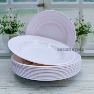 promo spesial 1 pcs piring makan melamine ukuran 225 cm motif kembang terbaru kualitas food grade