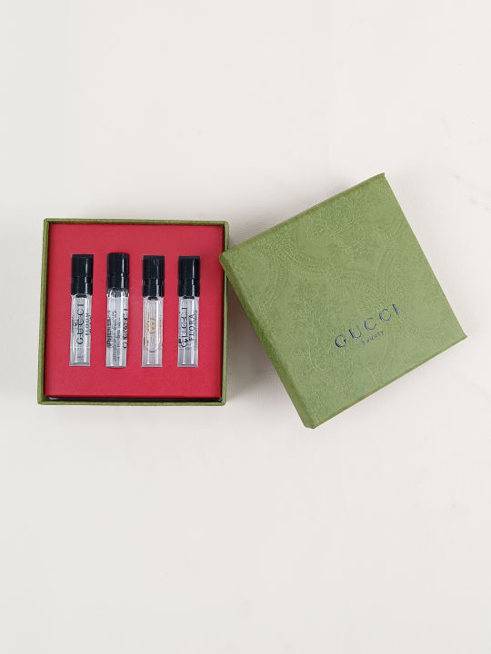 Gucci/ Gucci Flower Pleasure Jasmine Gardenia Perfume Gift Box 4 Sample
