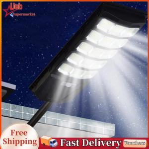 [Ueb] Large Solar Street Lights IP65 Waterproof Solar Light Outdoor LED Street Light with Remote Control for Yard Driveway Parking