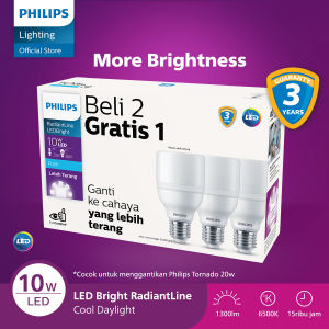 Philips Lampu LED Multipack Radiantline LED Bright 10W 6500K 230V Putih