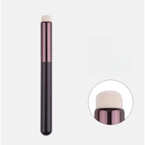 Portable Lip Brush with Cover Applicator Round Head Lipstick Lip Mud Concealer Brush Multi-use Mini Makeup Brushes