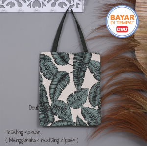 TOTEBAG / TOTE BAG WANITA / TOTE BAG KANVAS / TOTE BAG WANITA RESLETING KODE 013