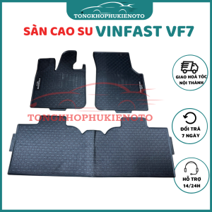 Thảm sàn cao su VF7 mẫu mới 2025 Lót sàn VF7 không mùi chống trượt dễ vệ sinh vừa theo xe