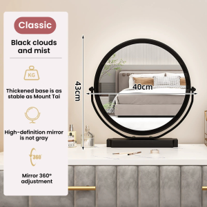 3Color Smart Bathroom Mirror Northern European Style Barber mirror Modern Bathroom Decorative Wall Mounted Intelligent LED Mirror Smart Bathroom Mirror With Light