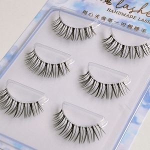 ALLUCK Japanese Cosplay False Eyelashes 3D Effect Natural Look Faux Mink Lashes Eyelash Extension Cat Eye Eyelashes for Women