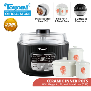 TOYOMI 1.8L Double Boil Cooker 1.8L SC 1822