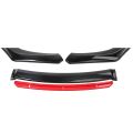 4Pcs Front Lips Bumper Depan Winglet Bumper Mobil Universal Lips Bumper 181Cm Bahan PP. 