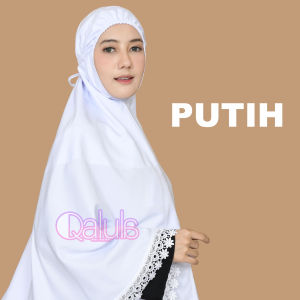 Jilbab Bergo Haji Umroh Bahan Katun Premium Hijab Jumbo Bersaku