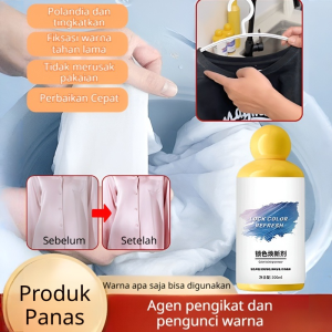 Pencerah Warna Pembaruan Pencerah Rumah Tangga Anti-Pewarnaan Pengunci Warna Perawatan Pencucian Pewarna Kain Penyegar 3 Detik Peningkat Deterjen Aman Warna Perlindungan Tahan Lama
