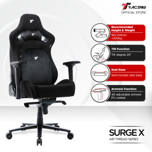 TTRacing Surge X Gaming Chair Office Chair Ergonomic Chair Kerusi Gaming Seat - 2 Years Official Warranty