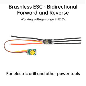 Diymore điều chỉnh quạt tự làm điều khiển công cụ điện máy khoan điện ESC không chổi than hai chiều 20-30a