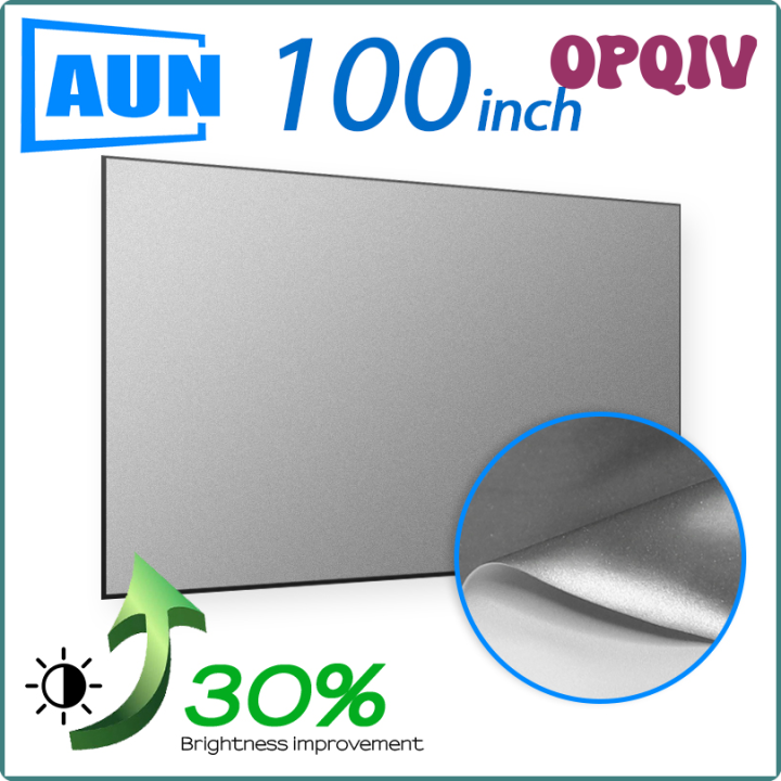 OPQIV 100 inch Anti Light Screen AUN Projector Screen Home Wall Cinema ...