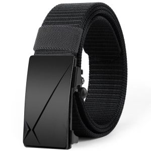 Ratchet Belts for Mens Golf Web Belt Jeans with Automatic Buckle Adjustable Tactical Nylon Mens Carry Belt