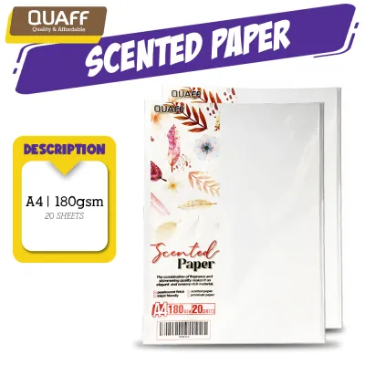 Magic photo QUAFF A4 size Pearl Scent Scented Paper 180GSM White (20sheets/pack)