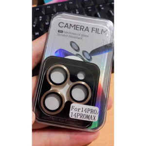Pelindung Lensa Kamera IPhone 14 Pro/14 Pro Max - Film Kaca 9H Anti Gores Warna Hitam