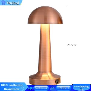 [Vodool Brand Center] LED Desktop Decor Light USB Charging Touch Control Nightstand Lamps Dimmable Cordless Decorative Props Home Accessories