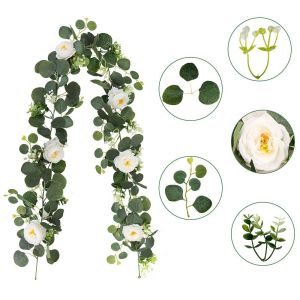 CHUNE066 Realistic Artificial Vines Lifelike 180cm Garland Hanging Plants Greenery Versatile Usage Artificial Flowers Holiday