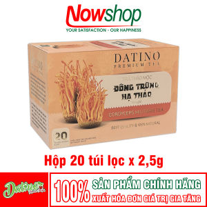 Trà thảo mộc Đông Trùng Hạ Thảo Datino hộp 20 túi lọc giúp tăng cường sức khoẻ cải thiện sinh lý
