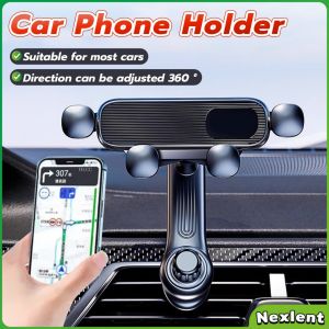 Nexlent Car Air Outlet Phone Holder 360 ° Rotating Telescopic Car Phone Mount