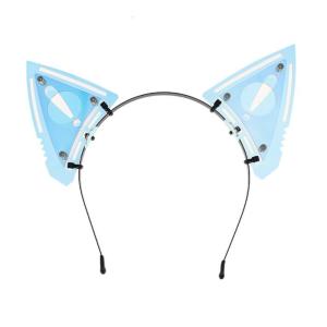 Anime Cats Ear Headband for Halloween Popular Female Motorcyclist Hairhoop Role Playing Props Hairdband Costume Accessory