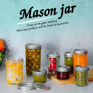 Ball mason jar with split lids and bands 4pack 250ml refrigerator and freezer safe