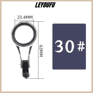 LEYOUFU Folding Stainless Steel Telescopic Guide Ring Fishing Rod Pole Line Guides Top Rings DIY Eye Ring Repair Kit Tackle Accessories