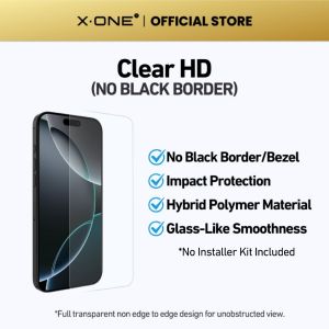 X.One Hybrid Polymer (ExtremeArmorvisor) Impact Screen Protector for iPhone 171615 Pro Max Plus