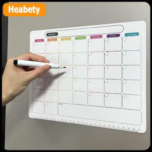 【2-3 days delivery】 Magnetic Refrigerator Dry Erase Calendar Monthly Planner Whiteboard Record Message Board Memo Pad Kitchen Fridge Decor