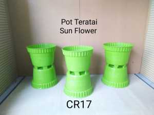 Pot Bunga Bundar Teratai CR17 - CR25 / 17 / 20 / 25 / 30 / 36 / Sun Flower