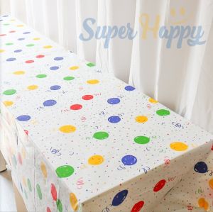 ผ้าปูโต๊ะพลาสติก PEVA ขนาด 137cm*274cm กันน้ำ สำหรับจัดงานวันเกิด งานสังสรรค์ งานปาร์ตี้ หรือเป็นพร็อพถ่ายรูป