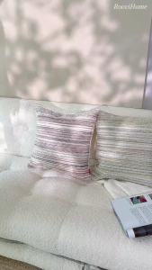 Throw Pillow Cushion Cover Multicolor Striped Embroidered 45x45 / 50x50 / 30x50  Sugar Pastels