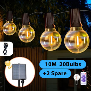 18M outdoor solar G40 light bulbs LED waterproof Christmas decoration light outdoor lighting camping[Fast Shipping]