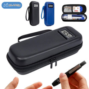 MLADEN Insulin Cooler Travel Case with 2 Ice Pack Portable Insulated Refrigerated Medicine Carrying Bag