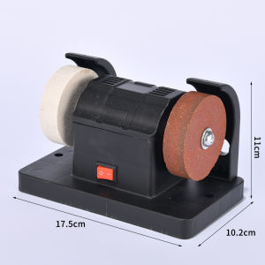 【Original+24hours delivery】Mini Bench Grinder Electric Double Wheel Sharpener Variable Speed Polishing Rust Removal Tool Grinder Machine