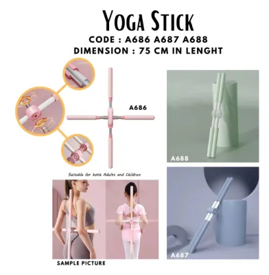 [INSTOCK] [ON SALE] [NEW ITEM] A686 A687 A688 YOGA STICK/FITNESS ACCESSORIES/STICK
