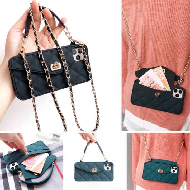 Luxury Crossbody Wallet Handbag Phone Case for IPhone 12 Mini 12