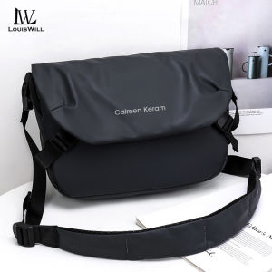 LouisWill กระเป๋าสะพายข้างสำหรับผู้ชายแฟชั่นกระเป๋าสะพายขวางกระเป๋ากระเป๋าเป้สะพายหลัง