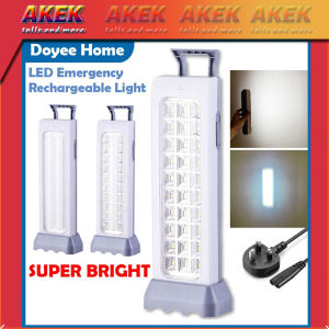 【Ready Stock & Local Delivery】 LED Multi-function Rechargeable Emergency Light Lampu LED Rumah Super Bright Flashlight for Home Camping Outdoor Night Market Light