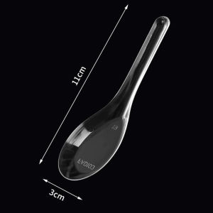 COZII ช้อนพลาสติก 60 ชิ้น วัสดุพีพีเกรดอาหาร มีความแข็งมากขึ้น ช้อนพลาสติกใช้แล้วทิ้ง ช้อนสั้น ช้อนข้าวพลาสติก ช้อนสั้นใ